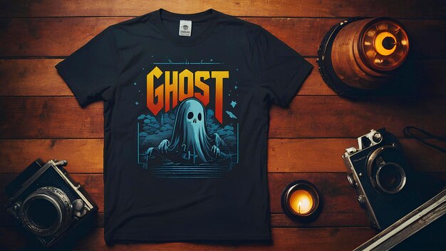 Photo ghost t shirt design