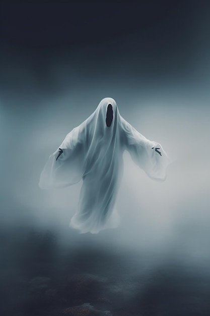 A ghost with the word ghost on it