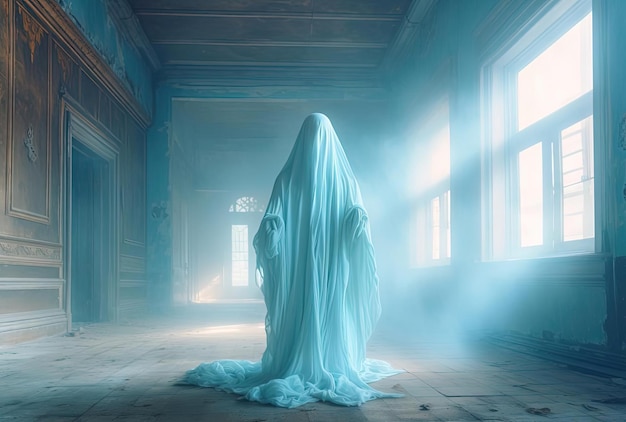 ghostly images of ghosts in buildings