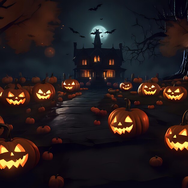 Premium AI Image  Ghoulish Gatherings Halloween Extravaganza