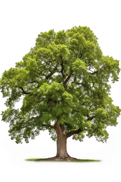 Premium Photo Giant oak isolated on a white background Premium Photo Giant oak isolated on a white background