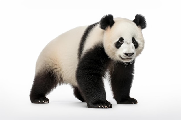 Giant panda isolated on a white background