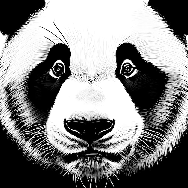 Giant panda portrait