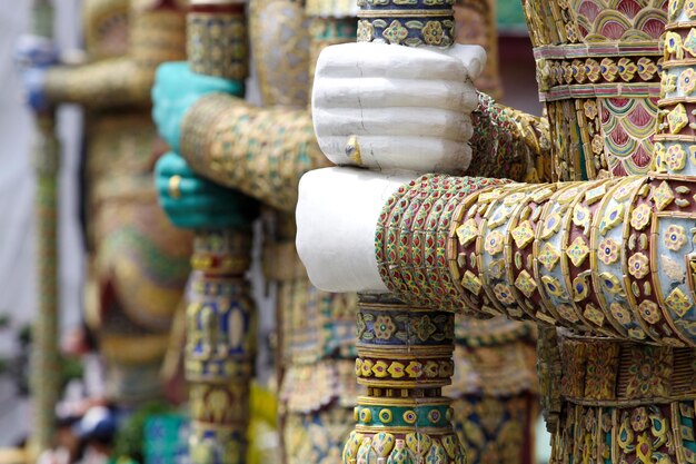 Giant's hand in a Thai temple