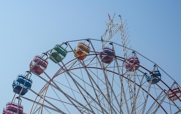 Giant wheels Sonepur Mela Fair organized in India