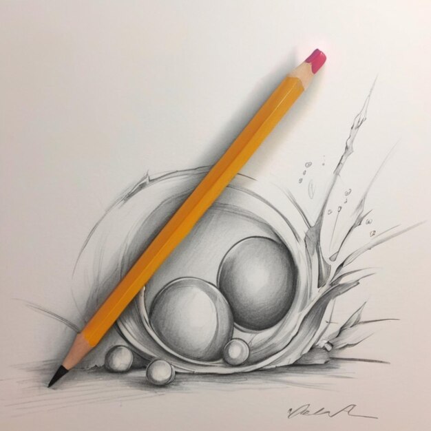 Photo gift 2024 happy new year pencil art