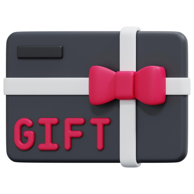 Photo gift 3d render icon illustration