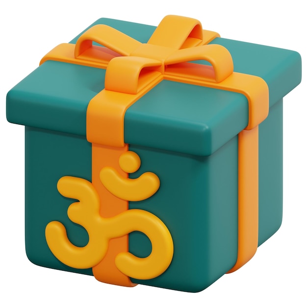 gift 3d render icon illustration