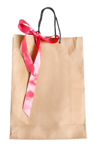 Photo gift bag isolated