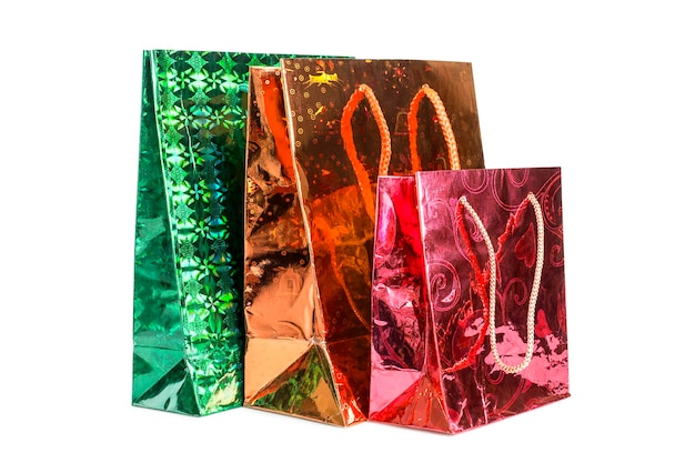 Gift bags isolated