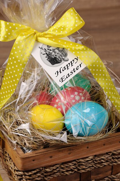 Photo gift basket for easter