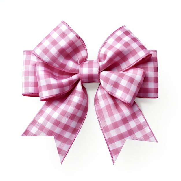 a gift bow isolated on a plain white background