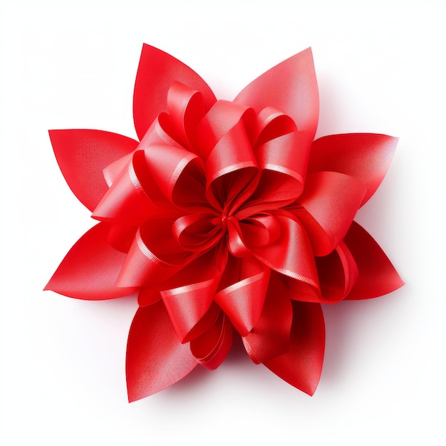 Photo a gift bow isolated on a plain white background