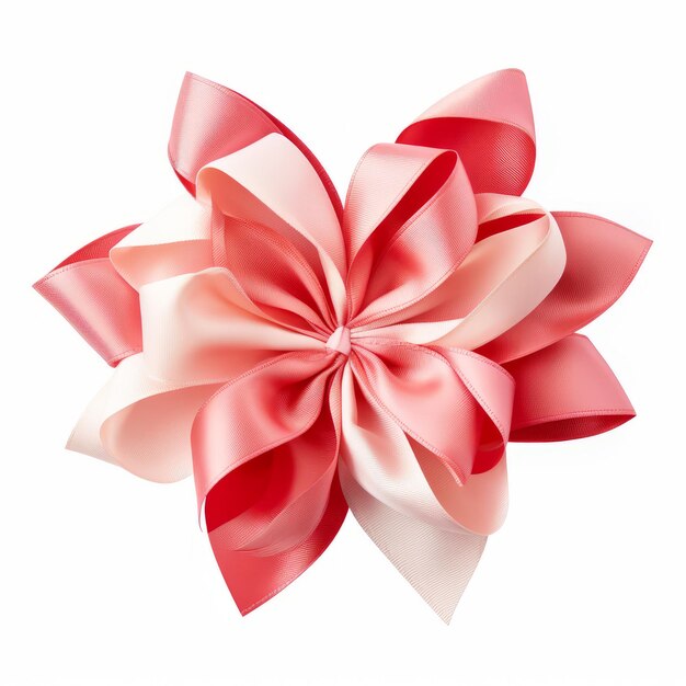 a gift bow isolated on a plain white background