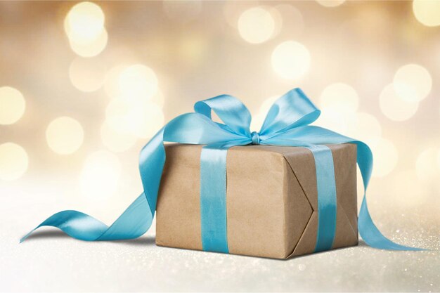 Gift box on abstract background