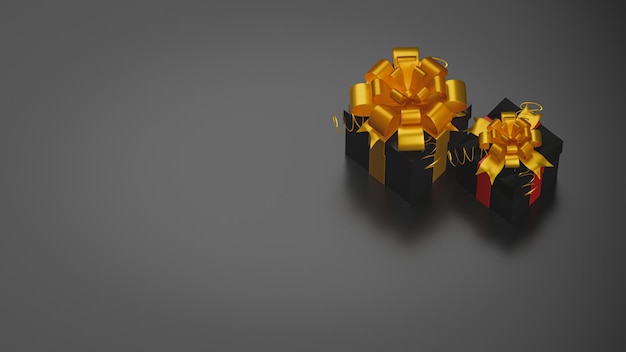 Gift box for Black Friday concept