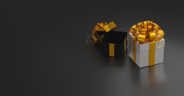 Gift box for Black Friday concept