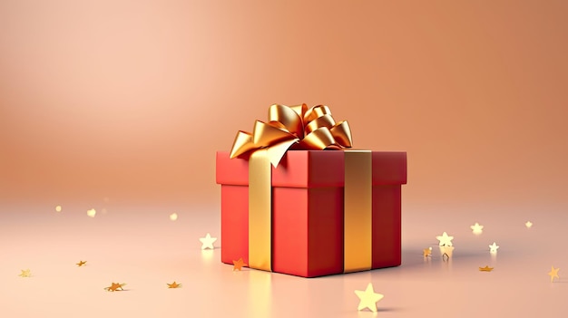 Gift box on a clean background