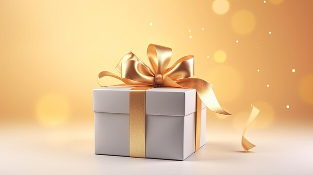 Gift box on a clean background