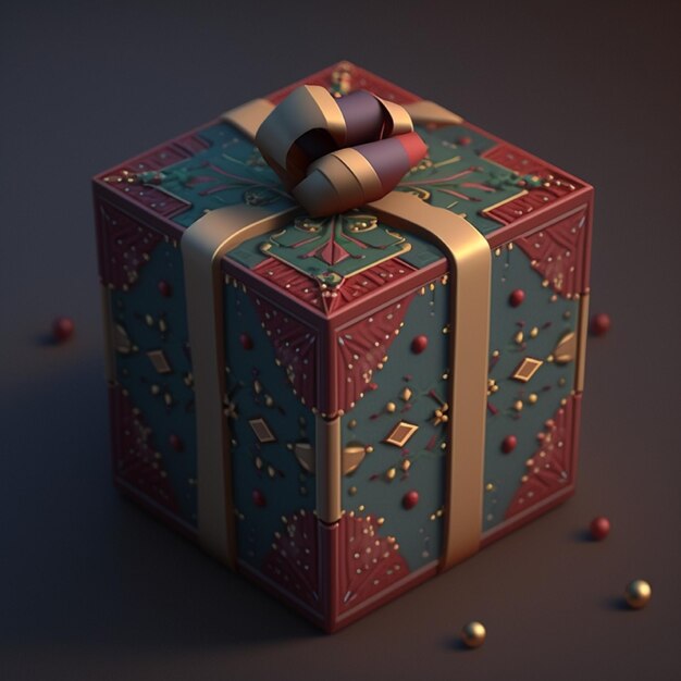 Gift box created by artificial intelligence