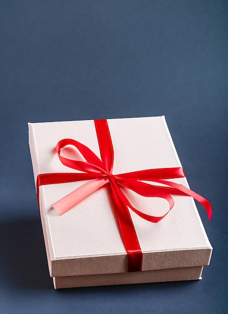 gift box on dark background Problem of choosing a perfect gift for a man A worthy reward