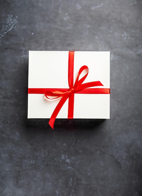 Подарочная коробка на темном фоне Проблема выбора идеального подарка для мужчины Достойная награда