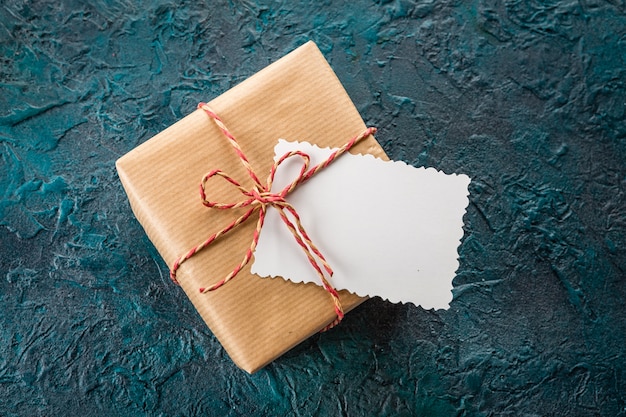 Gift box and a greeting card