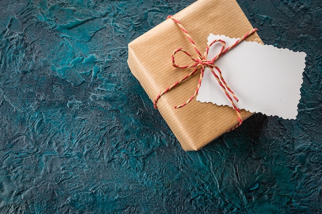 Gift box and a greeting card