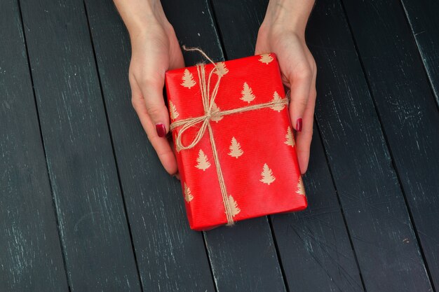 Gift box in hands