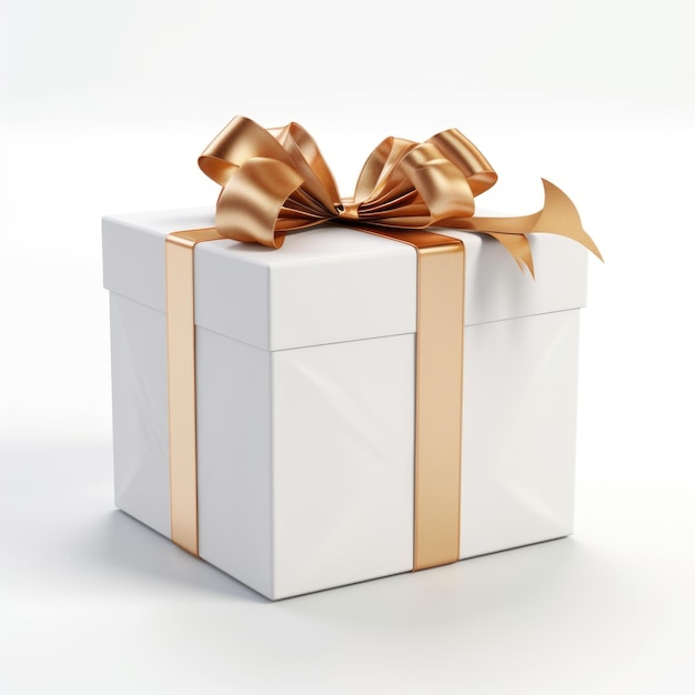 Gift box isolated on white background Generative AI