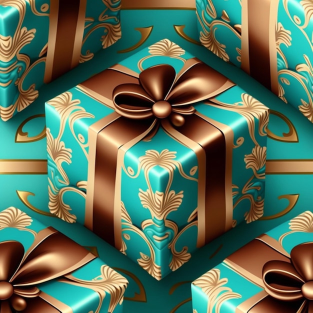 Gift box pattern