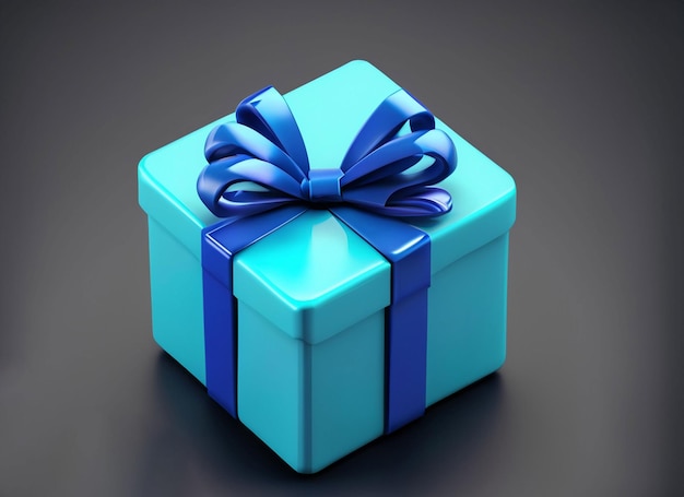 Gift box present on background