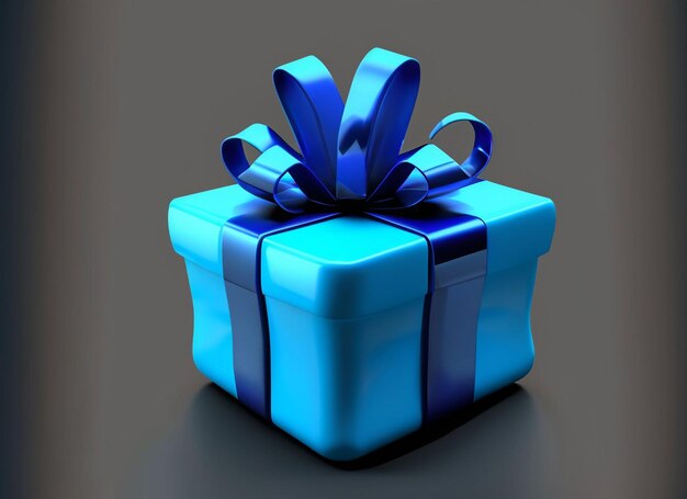 Gift box present on background