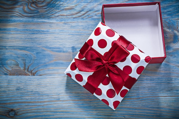 Gift box and red bow