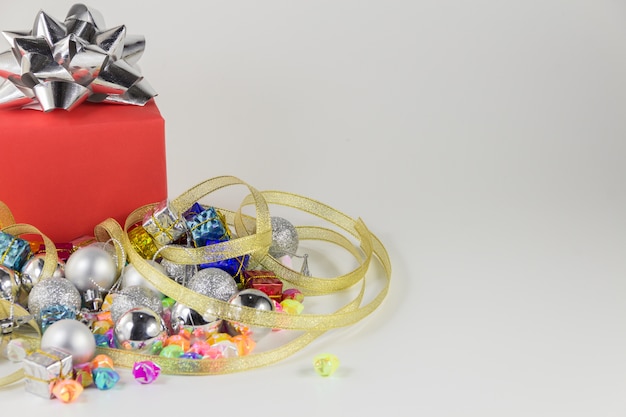 Gift box and ribbon