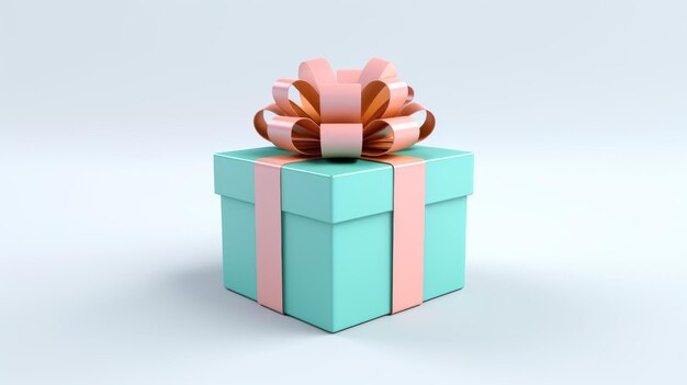 Gift box white background