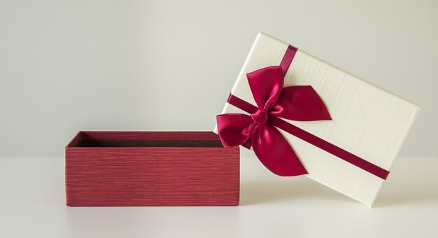 Gift box on the white background