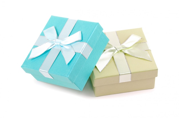 Gift box on white isolated