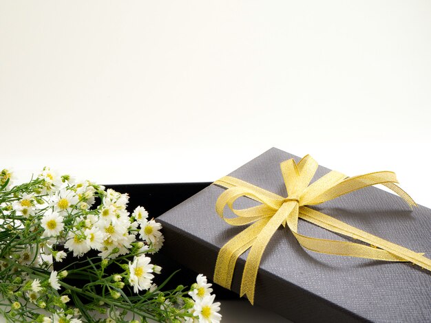 Gift box with flowers