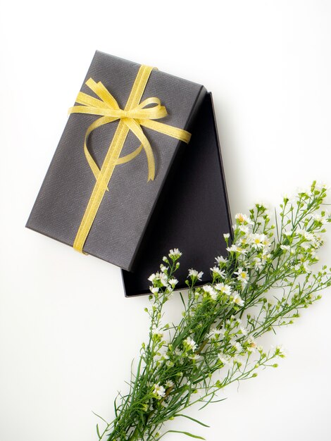 Gift box with flowers