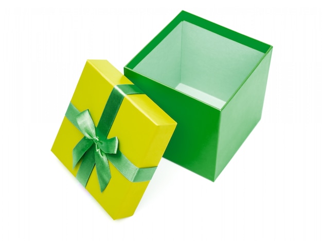 Gift box with ribbon bow