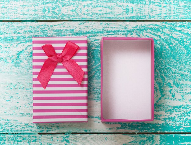 Gift box with ribbon and bow