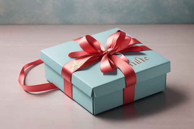 A gift box with a ribbon that says'gift'on it