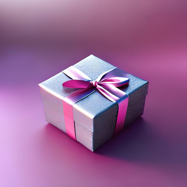 a gift boxe with a ribbon bow on the top