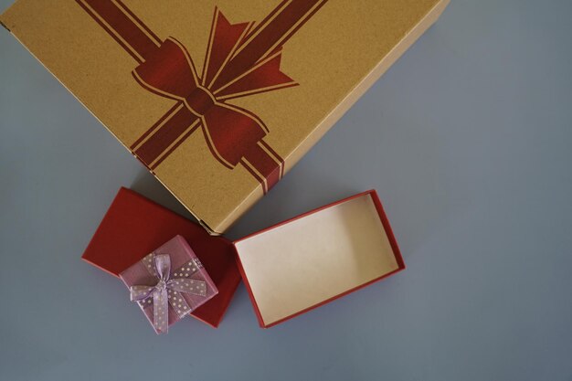 Gift boxes on the table