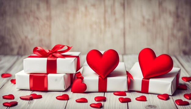 Gift boxes valentines day