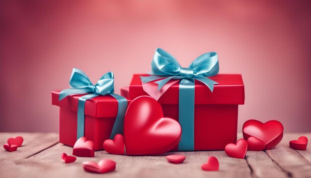 Gift boxes valentines day