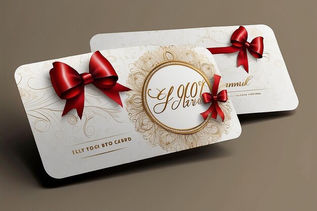 Photo gift card design