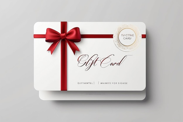 Photo gift card mockup