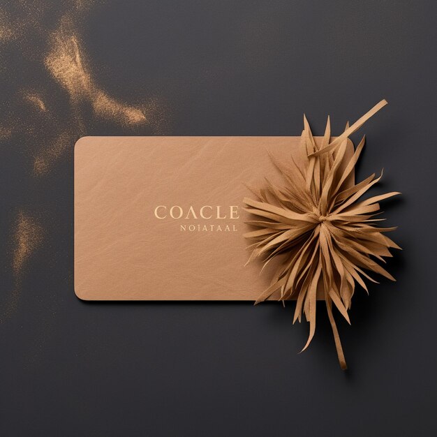 Gift card mockup